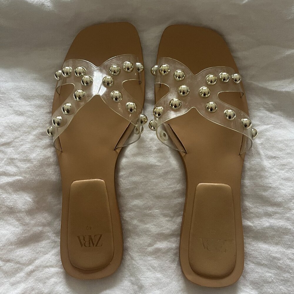 Zara Studded Sandals, size 40 / US 9